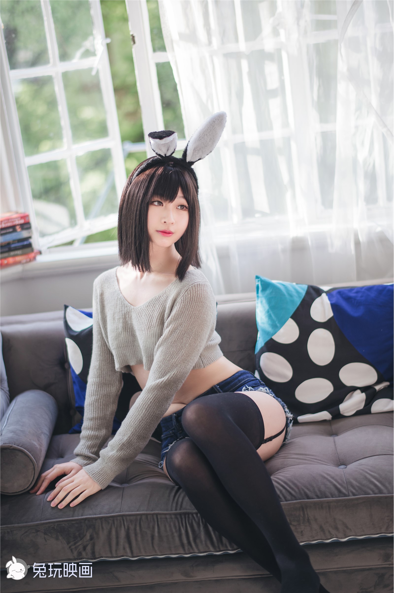 Rabbit Play Map VOL.041 Sweater Hot Pants(4)